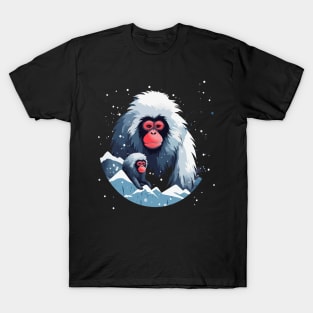 Snow Monkey Fathers Day T-Shirt